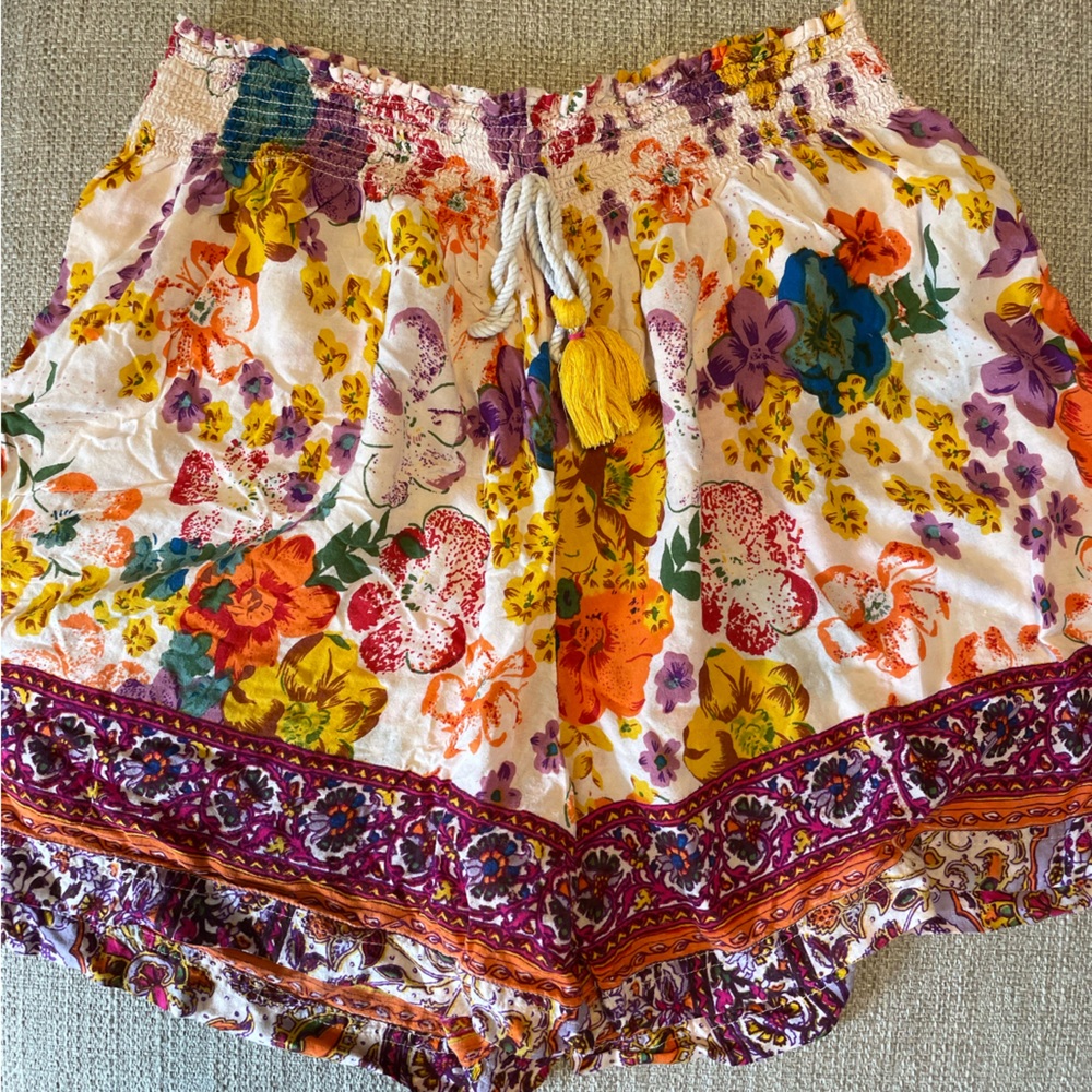 Anthropologie stretchy high waist short